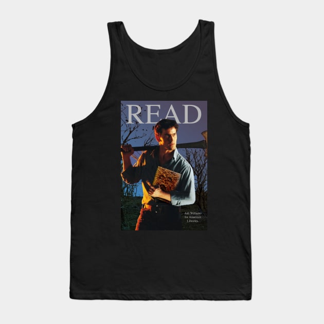 Read with Ash Tank Top by dann